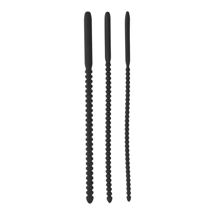 Male Sex Toys | OUCH! Urethral Sounding - Silicone Dilator Set - Black Urethral Dilators - Set of 3 - OU598 - Shots Toys Male Sex Toys | OUCH! Urethral Sounding - Silicone Dilator Set - Black Urethral Dilators - Set of 3 - OU598 - Shots Toys