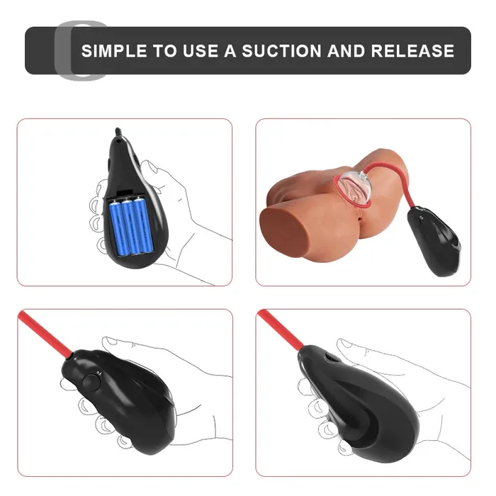 Portable Electric Vacuum Pussy Pump | Lovetoyshub Male Sex Toys