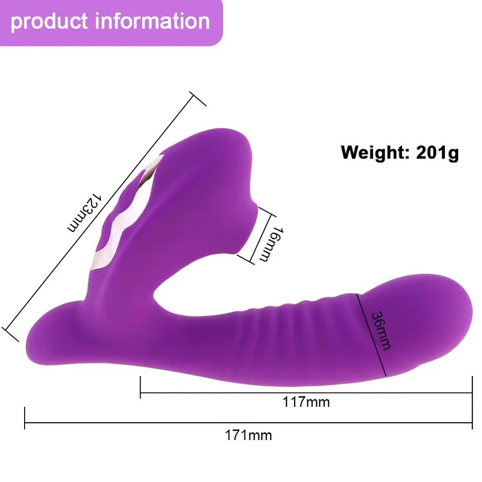 sex toys for us Female Sex Toys G Spot Dildo Vibrator Clit Sucker With 10 Powerful Modes
