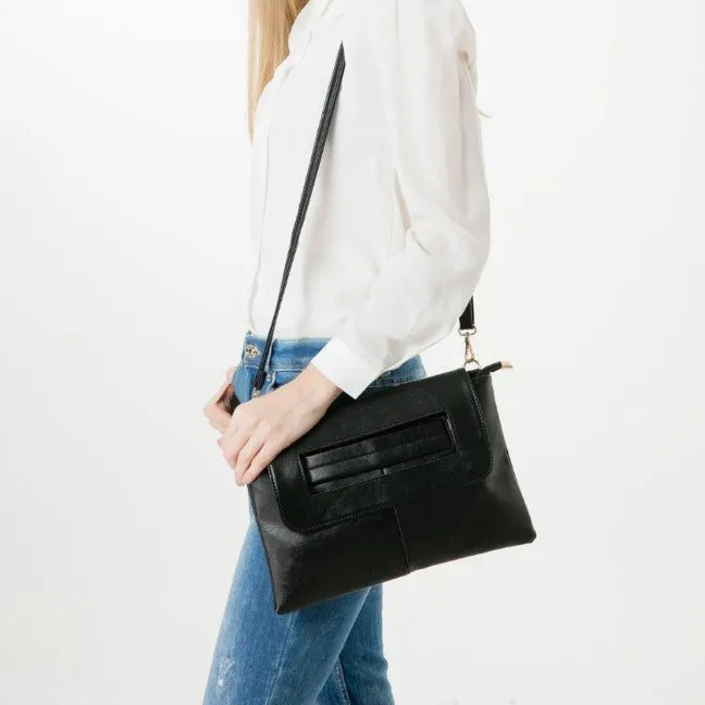 Yellow Pandora Restraints Womens Vegan Leather Envelope Clutch Bag