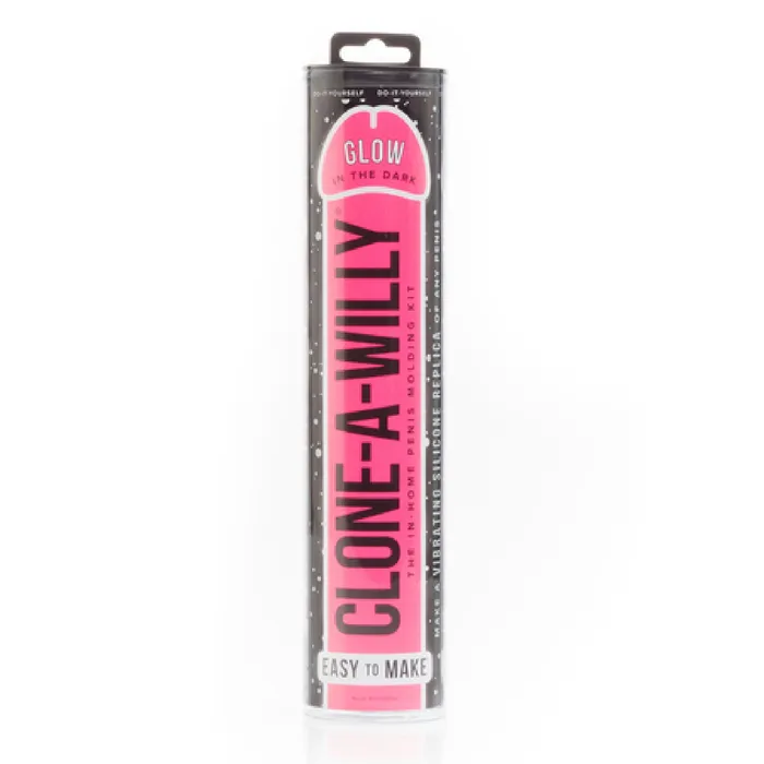 CloneAWillie Vibrator Glow In The Dark Pink Sex Toy Adult Pleasure Empire Labs Vibrators