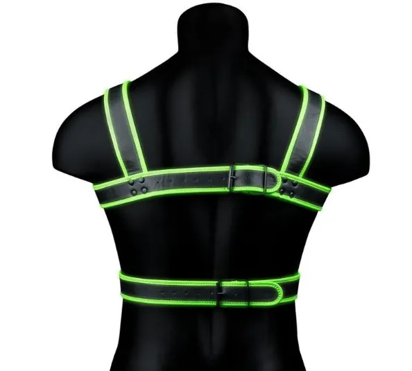 Ouch Bonded Leather Body Harness Glow in the Dark Shots Toys Female Sex Toys Ouch Bonded Leather Body Harness Glow in the Dark Shots Toys Female Sex Toys