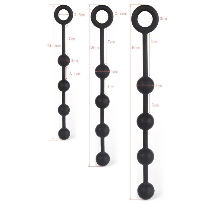 MRIMIN Butt Plug with Silicone Anal Bead Anal Sex Toys with Safe Pull Ring MRIMIN Male Sex Toys MRIMIN Butt Plug with Silicone Anal Bead Anal Sex Toys with Safe Pull Ring MRIMIN Male Sex Toys
