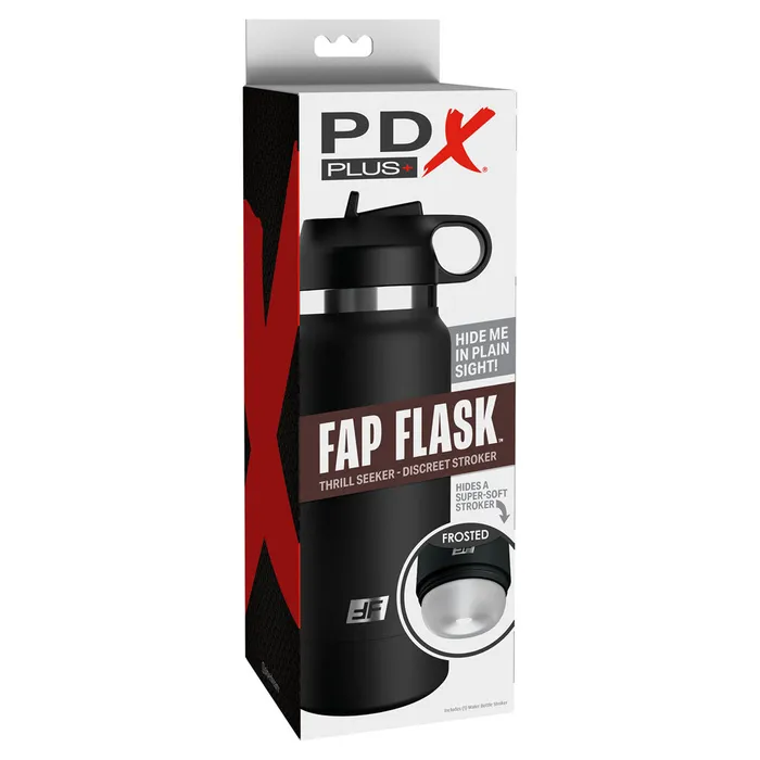 Pipedream Male Sex Toys PDX Plus Fap Flask Thrill Seeker Frosted Discreet Stroker Pipedream Male Sex Toys PDX Plus Fap Flask Thrill Seeker Frosted Discreet Stroker